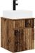 vidaXL Lavabo en teakhout 39 x 41 x 62,5 cm