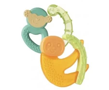 Chicco - Verkoelende bijtring 4 maanden +, groen/oranje, verschillende kleuren