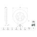 Bosch Lot De 2 Disques De Frein 0 986 479 H66 Ford 2384229