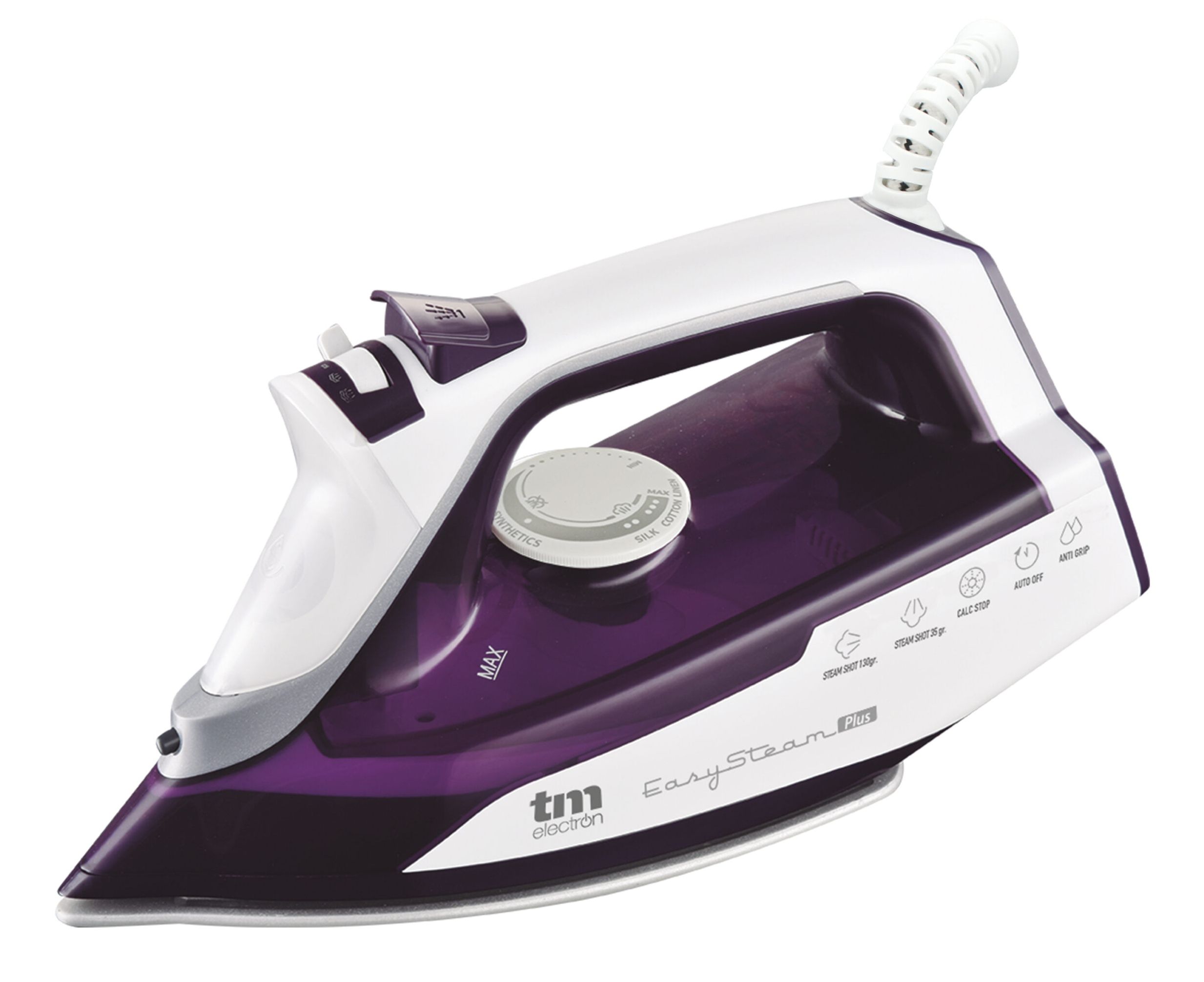 TM Electron TMPPL012 Stoomstrijkijzer - 2400W - Keramische coating - 400ml