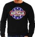 Bellatio Decorations Have fear Australia is here sweater met sterren embleem in de kleuren van de Australische vlag - zwart - heren - Australie supporter / Australisch elftal fan trui / EK / WK / kleding XL