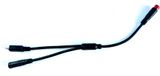 Classic Cycle HIGO / Julet Y-kabel, 17,5 cm, voor e-bike, 2-polig rood naar 2-polig rood en USB micro B