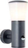 Brilliant Cliffi - Buiten wandlamp - met sensor - E27 max 1x28W - IP44 - Antraciet