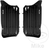 POLISPORT 8476100001 - Set radiatorbeschermers gemaakt van sterk en duurzaam polypropyleen zonder hardware compatibel met motorfietsen Honda in kleur zwart