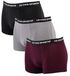 Le Coq Sportif Heren Boxershorts 3 Pack Cotton Stretch Zwart/Grijs/Bordeaux Maat L