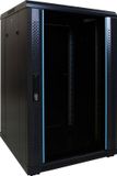 DSIT 18U serverkast met glazen deur 600x600x1000mm (BxDxH)