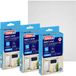 tesa INSECT STOP H&L Fly Screen for Window - hor met klittenband, op maat snijden, zonder boren, antraciet - 3x 130 x 150 cm