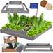 Modo24 ZP09 Carré Potager Surélevé En Escalier Modulable, Bois De Pin, Herbes/légumes, Jardin/terrasse/balcon, 18x90x100 Cm, Gris