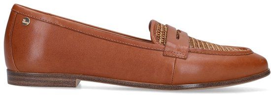 No Stress Dames Cognac leren loafers Maat 39