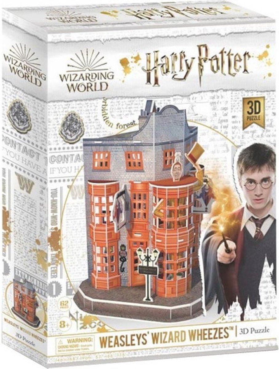 Brands World Harry Potter Broma Weasley's tent Cubic Fun puzzel puzzel modelbouwpakket 3D puzzel bouwpakket bouwpakket kleurrijk DS1007H