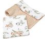 Kinderdeken Medi Partners Kinderdeken met kussen 100% Katoen Minky Grote Bilaterale Set 75x100 + 35x30cm Multifunctioneel Wieg en Kinderwagen