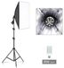 StarTech Fotolampenset met softbox - studioverlichting - 50 x 70 cm - witte LED-lamp met maïskolven, 20 W - E27-fitting - statief 70–200 cm