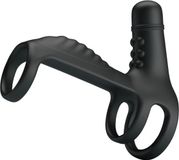 PRETTYLOVE Sling Vibrating Penis Sleeve Zwart