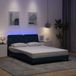 Maison Exclusive - Sommier avec éclairage LED, sans matelas, bleu, 120 x 200 cm, tissu