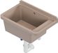 QLS Évier Beige 58x38x26 cm en Plastique