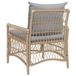 vidaXL Tuinstoel Beige Poly Rattan Inclusief Kussen Hout 73x61x77 cm