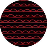 Bonateks, Ronde digitaal bedrukte muismat, antislip onderkant, voor kantoor en thuis, diameter: 22 cm