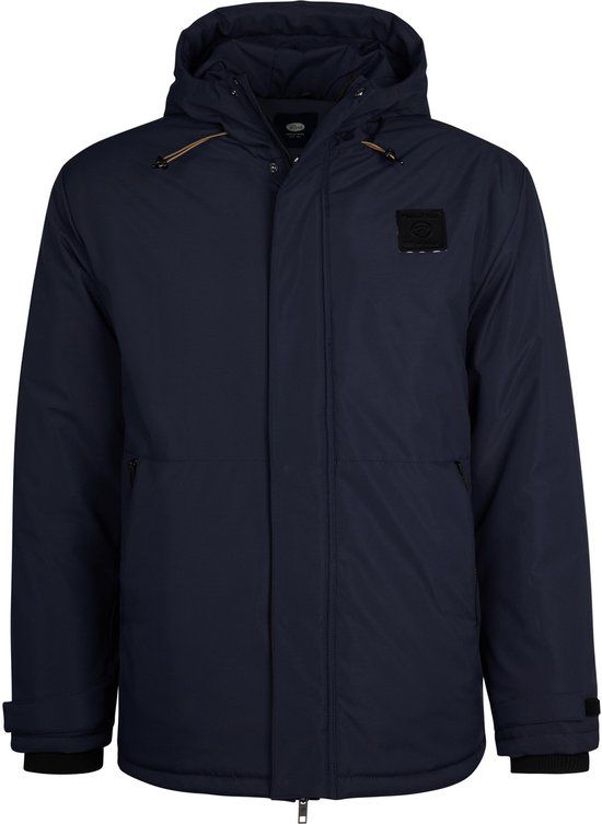 Petrol Industries - Heren Parka Jas - Parka fit - 100% polyester buitenlaag - Waterafstotende finish - met Binnenzakken - Blauw - Maat L