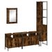 VidaXL 3214807 Badkamermeubel Eikenhout Staal, Hout 330 mm 1855 mm