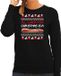 Bellatio Decorations Foute Kersttrui / Sweater - Dames - Frikandel Speciaal - Zwart