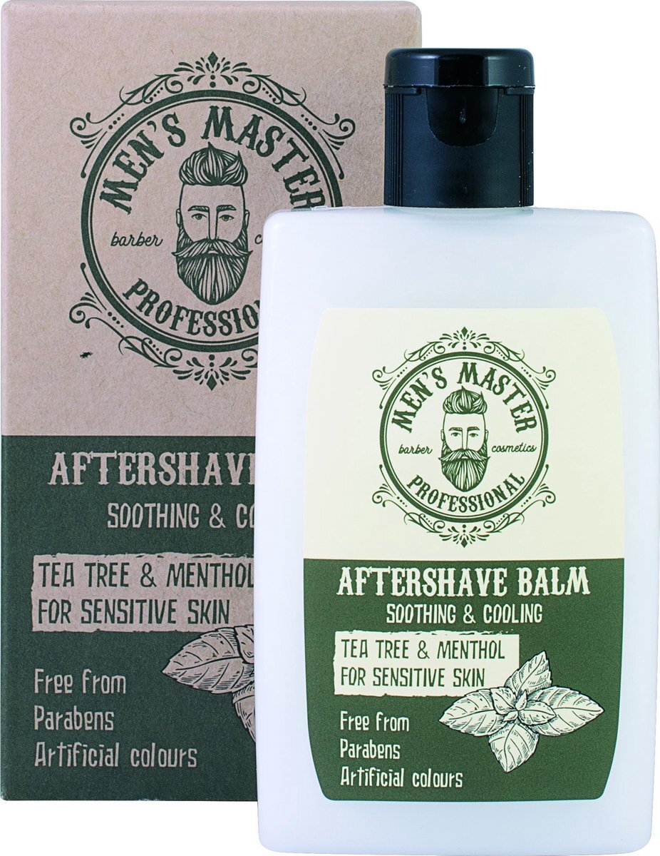 Men's Master Men’s Master Aftershave Balsem - met Menthol & Tea Tree Olie - Kalmeert & Hydrateert - 120ML