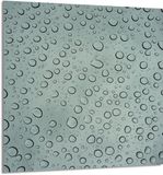 TMK ArtDeko Serie - Plaque en verre pour cuisine - 60x65 cm - Krople