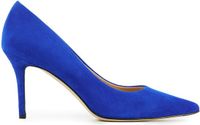 Lina Locchi Pumps / Stiletto Dames - Suède - Naaldhak hoogte 8 cm - L1126 - Blauw - Maat 36