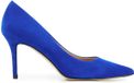 Lina Locchi Pumps / Stiletto Dames - Suède - Naaldhak hoogte 8 cm - L1126 - Blauw - Maat 36