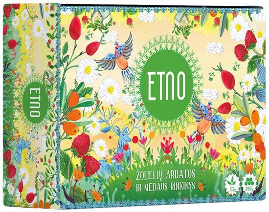 ETNO Set van natuurlijke kruidenthee & honing, 50 stuks + honing