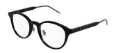 Gucci GG1229OJ Lunettes De Vue Unisexe Noir Rondes 49mm