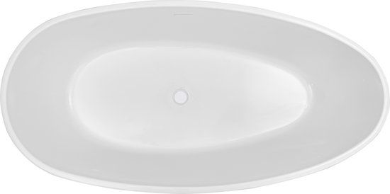 Douche Concurrent Ligbad Ellips Ovaal - Vrijstaand - 180x90cm - Wit - Acryl