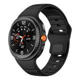 Wave siliconen band - Zwart - Samsung Galaxy Watch 8 - 40mm / 44mm