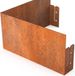 Merkloos Geroba Afboording Cortenedge Cortenstaal binnenhoek 30x30cm 29cm hoog zonder rand