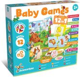 Science 4 You Baby Games 12-in-1 Educatief Speelgoed voor Peuters 2 Jaar + – Montessori Puzzelspel & Leerspel – Memory, Vormen, Kleuren, Cijfers en Dieren – Educatieve Spellen voor Kinderen