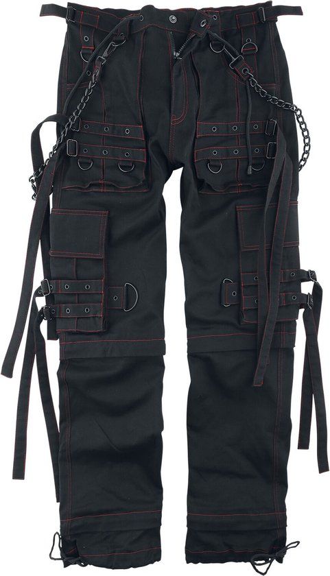 Gothicana by EMP Gothicana Cargobroek Heren Zwart W40L34