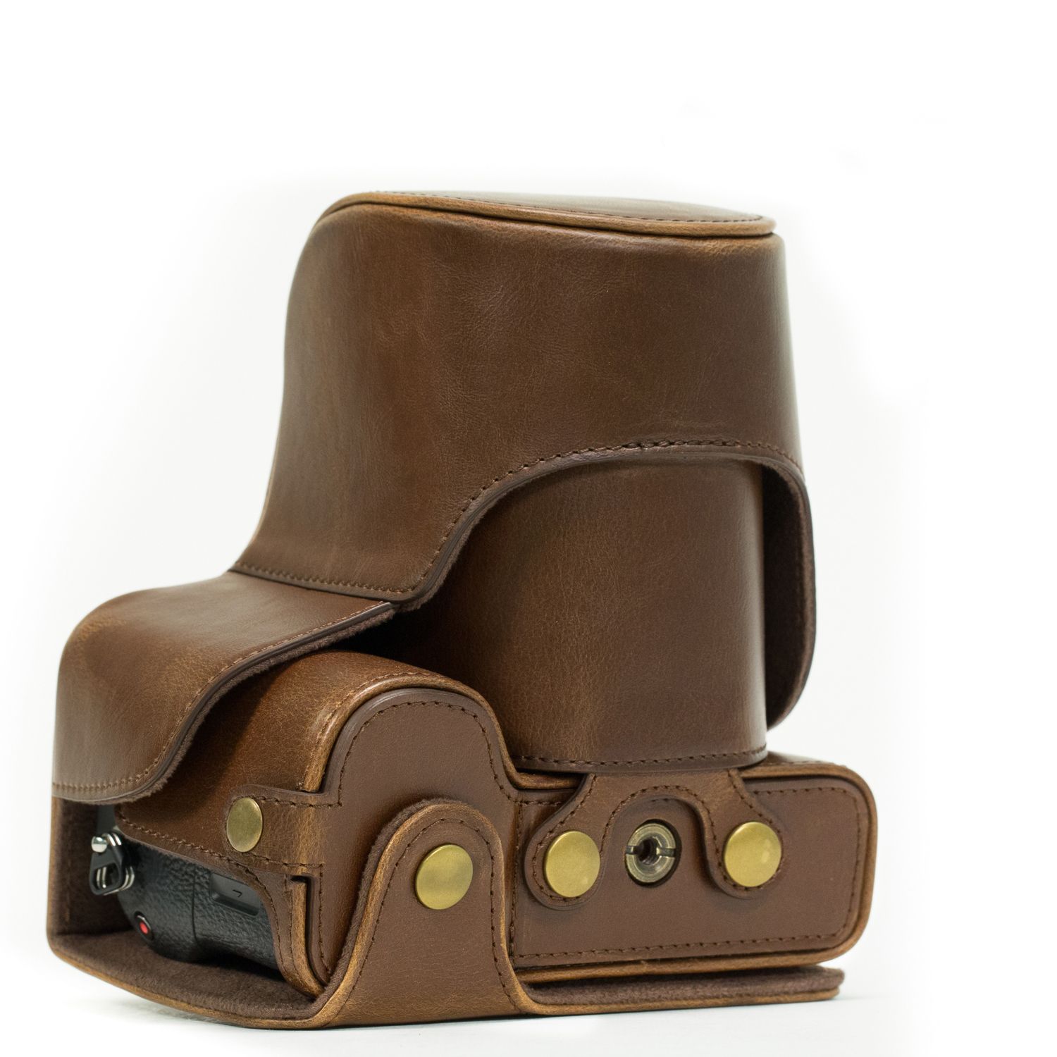 MegaGear MG525 - Cameratas - Bruin - Kunstleer - Compatibel met Sony Alpha A7S II, A7R II, A7 II (28-70mm)