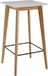 Rootz Bartafel voor 2 personen Modern Design Houten Feesttafel Scandinavische Eiken Hoge Tafel Wit Vierkant 60x110x60cm