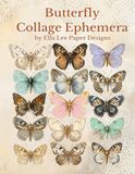 Butterfly Collage Ephemera Book: A collection of our favourite ephemera