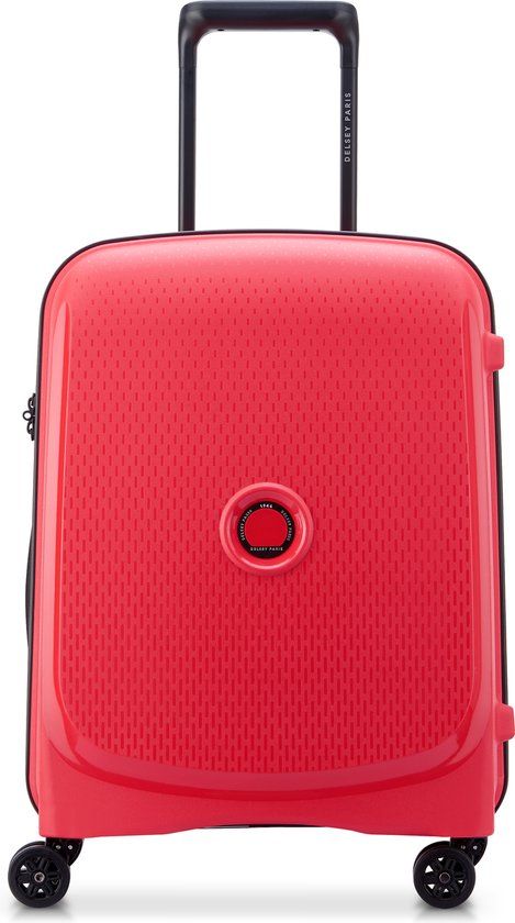 Delsey Belmont Plus 55 cm Handbagagekoffer - Rood - Hardcase - TSA slot - 33L