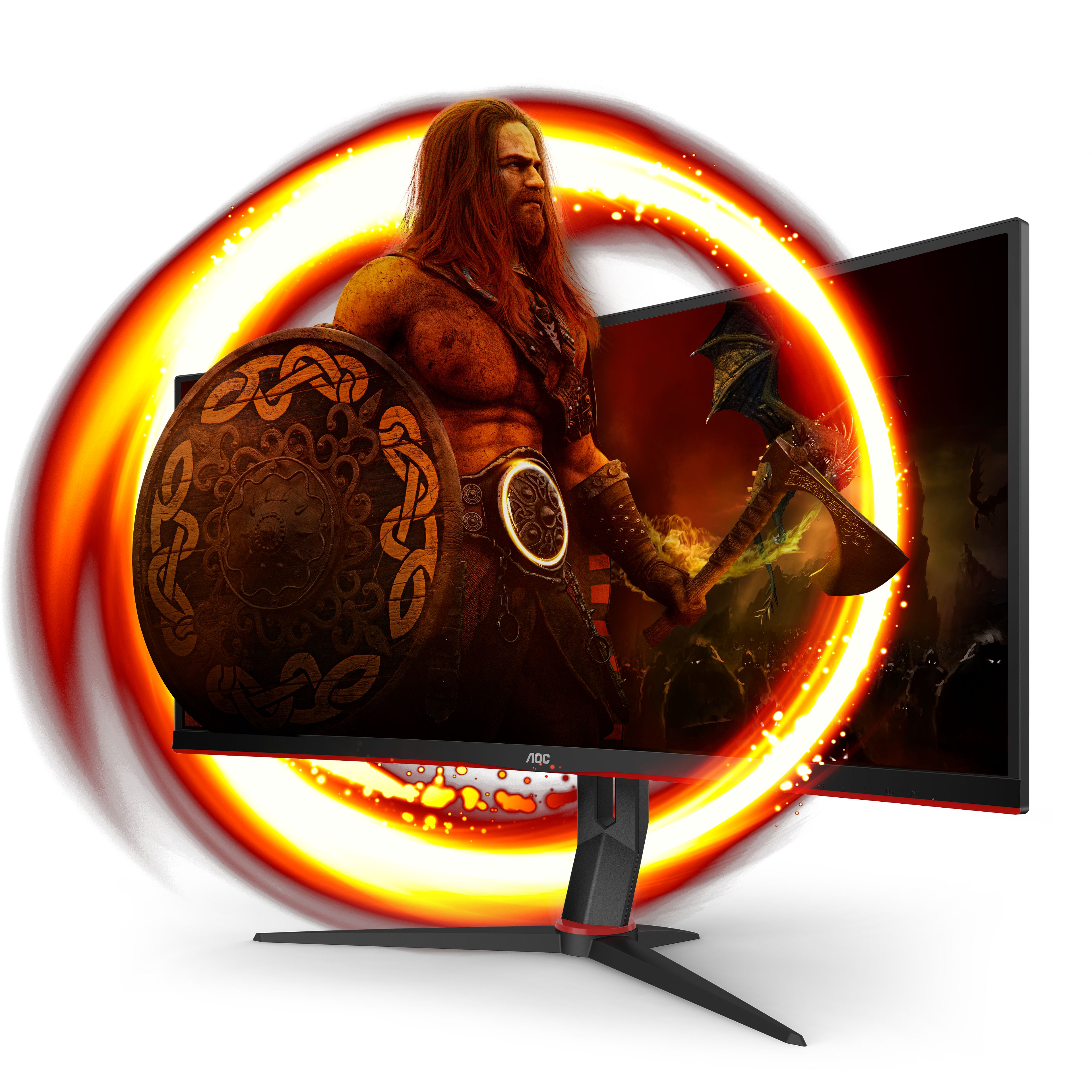 AOC CU34G2X/BK 34" Curved Gaming Monitor - 3440x1440, 144Hz, Quad HD