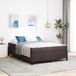 Maison Exclusive - Boxspringbed, brun foncé, 140 x 200 cm, rembourré