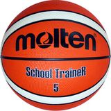 Molten Sportsbal School Trainer Oranje/Beige Maat 5 Rubber
