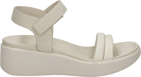 Ecco Flowt Wedge LX sandalen met sleehak beige - Maat 40
