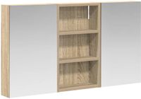 vidaXL Badkamerkastenset 3 st 90 x 10,5 x 50 cm Bewerkt hout