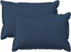 vidaXL - Kussensloop - Blauw - 40 x 60 cm - Katoensatijn - 2 stuks