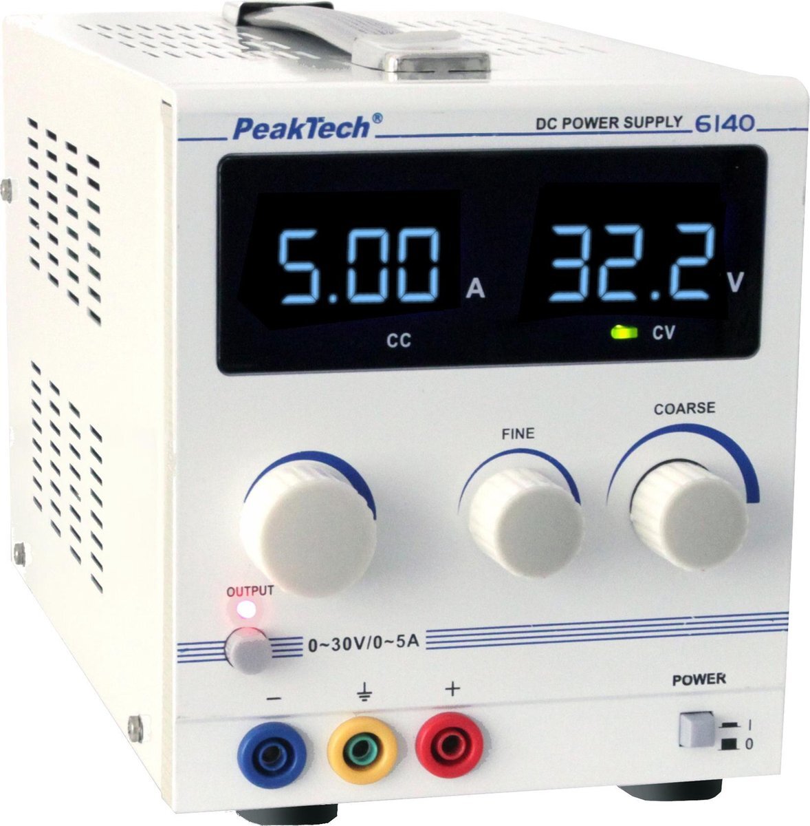 Peaktech 6140 Digitale laboratoriumvoeding 0 - 30 V / 0 - 5 A DC