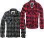 Brandit Chemise à carreaux Hommes Chemise en flanelle - Noir/Gris - XXL
