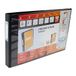 Elba A3 4 D-ringband, 30 mm capaciteit, 55 mm rug, presentatiemap met aanpasbare hoes, landschap, zwart (enkel)