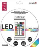 avide ABLSBL12V5050-30RGB65 LED-strip complete set Met connector (male) 12 V, 230 V 5 m RGB 1 stuk(s)