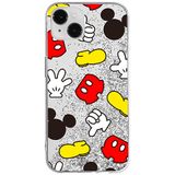 ERT GROUP Disney Mickey 046 mobiel telefoonhoesje voor Apple iPhone 14 Plus met glitter overloopeffect